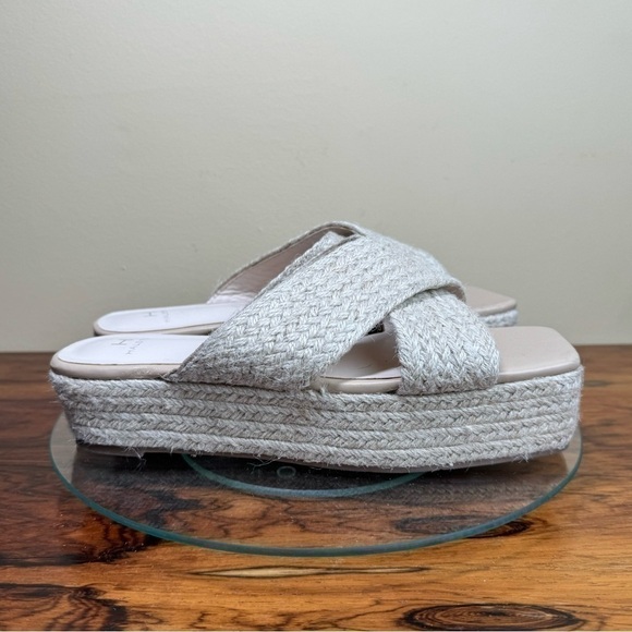 HALSTON Network Espadrille Sandal - natural - size 8.5 - Picture 3 of 13